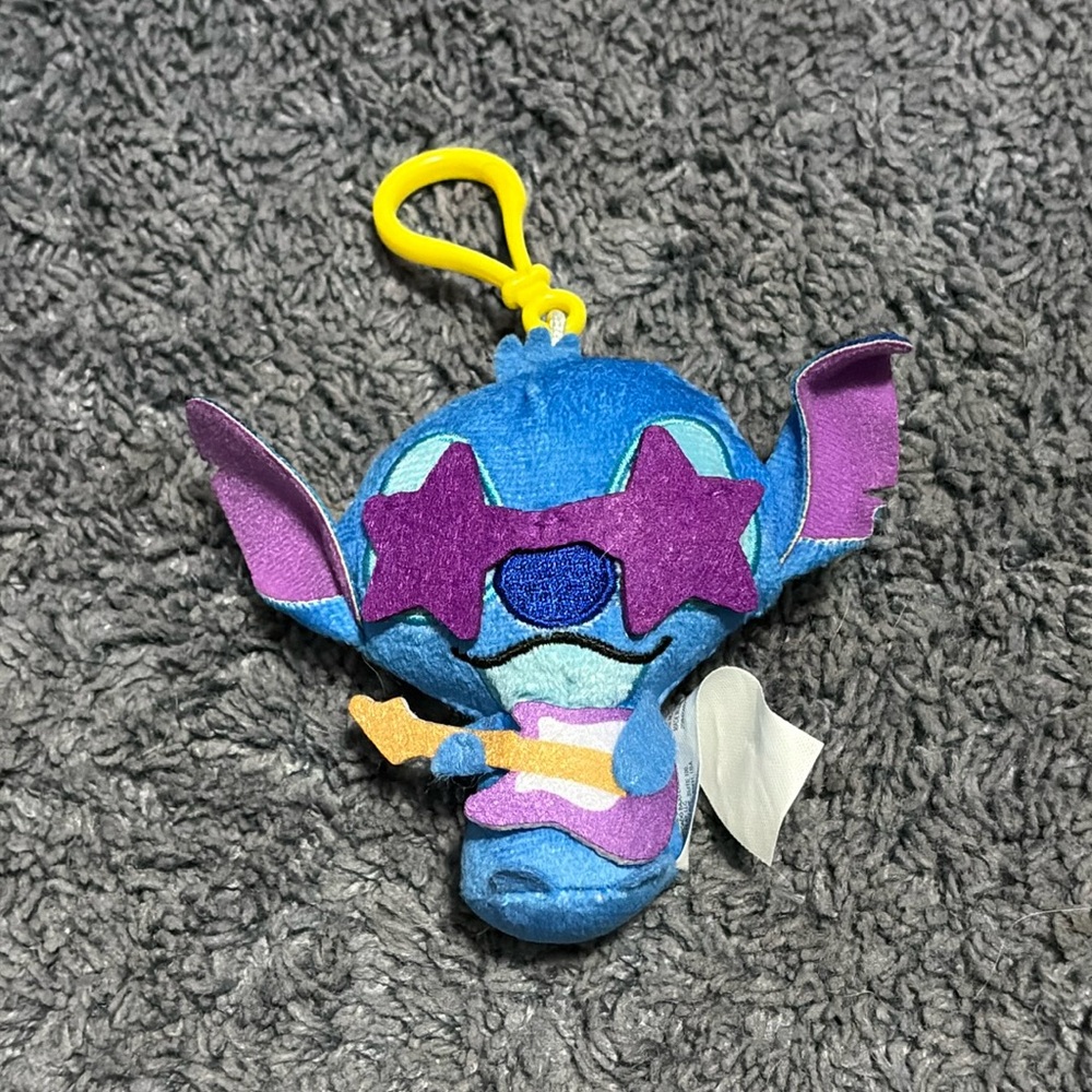 NWT Disney’s Stitch rockstar style keychain